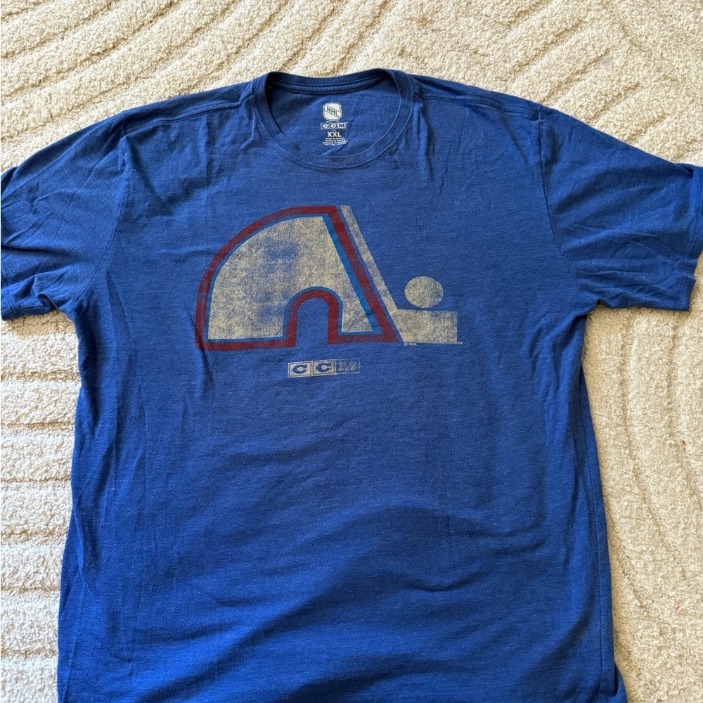 Quebec Nordiques Vintage T-Shirt – Tagged XXL (Fits Like Modern Large) – CCM NHL